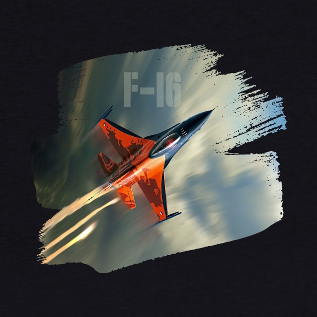 F-16 Soaring by Spyinthesky